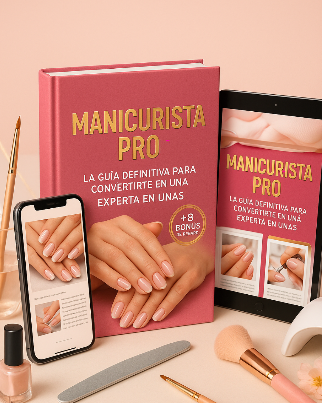 Manicurista Pro: Manual Paso a Paso para convertirte en una Experta en Uñas (+8 Bonus de REGALO🎁)